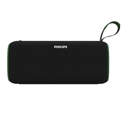 PHILIPS Audio TAS2400GR Portable Bluetooth Speaker with Stereo Sound, 32W RMS, 2400mAh Rechargeable Battery, BT v5.3 Connectivity, IPX4 Waterproof, Su...