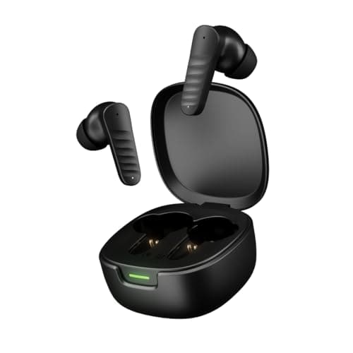 pTron Bassbuds NEO TWS Earbuds w/ 13mm Drivers, 45Hrs Playtime, Dual HD Mic & AI-ENC Calls, Custom EQ, Mobile App, Bluetooth V5.4 Earphones, Voice Ass...