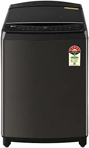 LG 9 Kg 5 Star Inverter Wi-Fi Fully-Automatic Top Loading Washing with In-Built Heater (THD09SWP, Platinum Black, AIDD Technology)