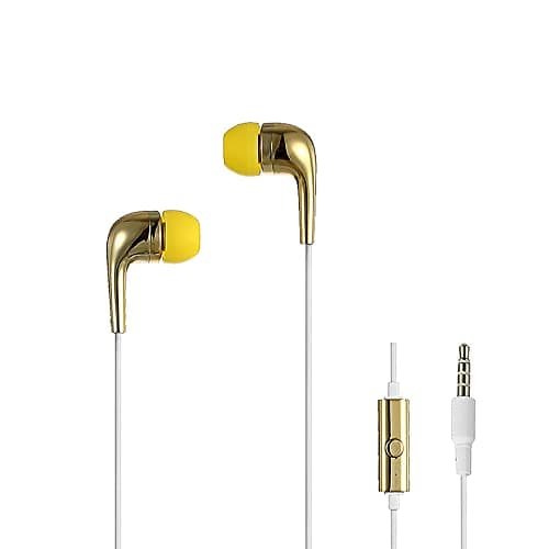 MINISO Wired In Ear Earphone with Mic (Gold)