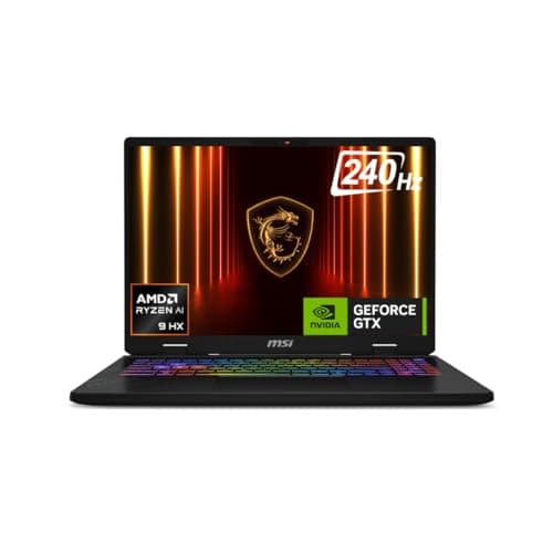 MSI Crosshair A16, AMD 8th Gen. Ryzen 9 8940HX, 41cm QHD+ 240Hz Gaming Laptop (16GB/1TB NVMe SSD/Windows 11 Home/NVIDIA GeForce RTX 5060, GDDR7 8GB/Co...