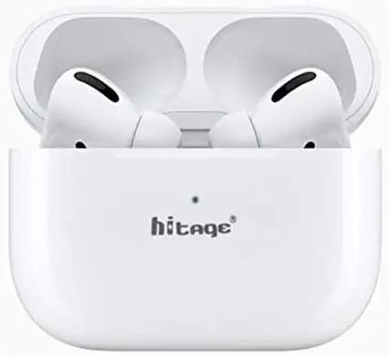 Hitage Wireless Bluetooth Headphone with Super Extra Bass, in-Ear and Lightweight TWS19 (White)