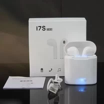 TWS i7s Bluetooth Wireless Earphone Bluetooth Headset (White, True Wireless)