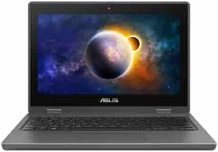 ASUS BR1100 Notebook 12 (2022), 11.6-inch HD, Touch Screen, Intel Celeron N4500, (4GB RAM/128GB M.2 NVMe PCIe/Integrated Graphics/Windows 11 Home/Star Grey/1.40 Kg), BR1100FKA-BP1104W, Gray