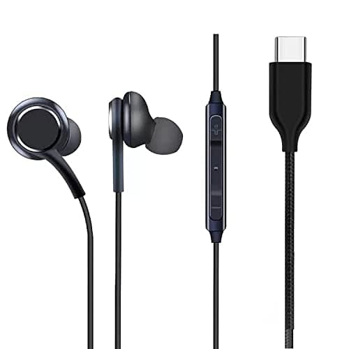RRTBZ Type C Earphone for OnePlus 10 Pro, 10R, 10T Type C Wired Earphone with Mic, Rich Bass and Noise Isolation Compatible for Samsung S20 FE 5G, S21, S21 FE 5G, S21 Ultra, S21+,S22,S22+,S8+,S9+
