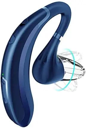 MECKWELL Bluetooth Headset S108 Single for Sports Compatible to All Mobile Devices (Blue Color)