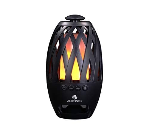 Zebronics Portable Bluetooth Speaker with LED Light Flame, Micro SD Card and Volume Control - Atom Mobile Speakers