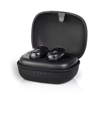 Syska IEB300 Ear GO True Wireless Earbuds with Portable Mini Charging Box Compatible with Google Assistant and SIRI (Black)