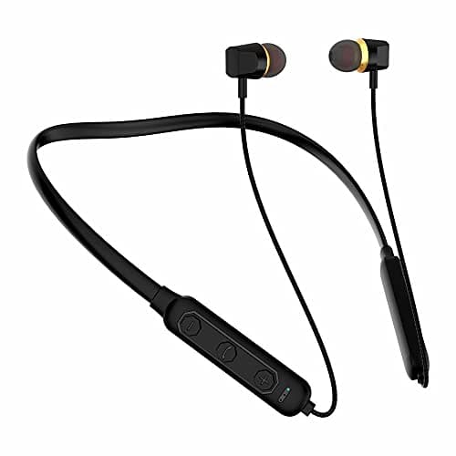 U&I Titanic Series Neckband Bluetooth Headset Wireless 10 hrs Backup in Ear Black
