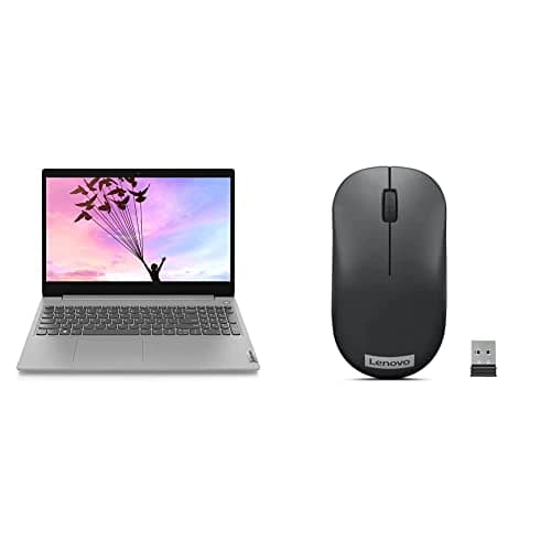 Lenovo IdeaPad 3 Intel Celeron N4020 15.6" HD Laptop (8GB/256GB SSD/Windows 11/Office 2021/3 Months Xbox Game Pass/Platinum Grey/1.7Kg), 81WQ00MQIN + 1K DPI Wireless Mouse