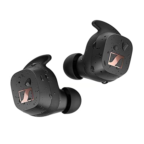 Sennheiser Sport Bluetooth Truly Wireless in Ear Earbuds with Mic for Active Lifestyles, Music and Calls with Adaptable Acoustics, Noise Cancellation, Touch Controls, Ip54 and 27-Hour Battery Life