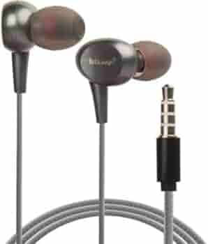 Hitage Earphones HB-131+ HD Sound Deep Extra Bass Wired Earphone with Mic (Black)
