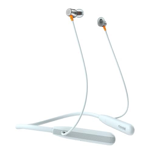 Noise Newly Launched Airwave Bluetooth Neckband with 50H of Playtime, 3 EQ Modes, ENC for Calling, Low Latency(Upto 50ms), 10mm Driver, BT v5.3(Ice Bl...