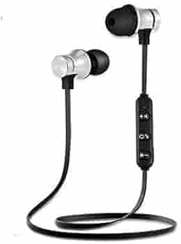 Skadioo VX-50 Model Bluetooth Earphone | Bluetooth Earphones Wireless | Wireless Bluetooth Earphones | Earphones Wireless Bluetooth | Bluetooth Earphoneंं | Bluetooth Magnetic, 1 Piece, Red/Black