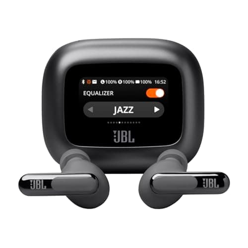 JBL New Launch Live Beam 3, Hi-Res Audio True ANC TWS, Smart Case with Touch Display, 48H Playtime, Wireless Charging, 6 Mic, Multipoint connection, I...