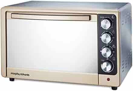 Morphy Richards 52RCSS Superb Oven Toaster Griller (OTG) with Convection and Rotesserie Function, Stainless Steel Body, Gold and Black, 52 Ltr