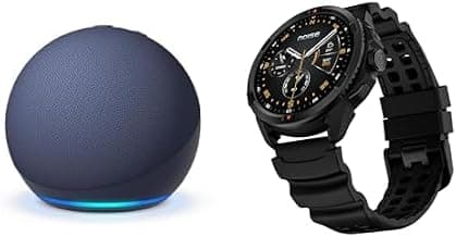 Noise Endeavour Pro Smart Watch with Amazon Echo Dot 5th Gen (Blue) Combo, Save extra
