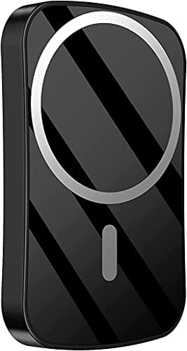 BEISITE Lithium_polymer 20wpd Mobile Phone Fast Charger, Used for Backup Power Supply Magnetic Power Bank Compatible for iPhone 13/13mini/Pro/max/12 Mini (Black, 15w, 10000mah)