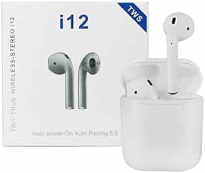 I12 TWS Bluetooth Truly Wireless in Ear Earbuds with Mic Touch Sensor with and High Bass Level Supporting All Smart Phone & Device