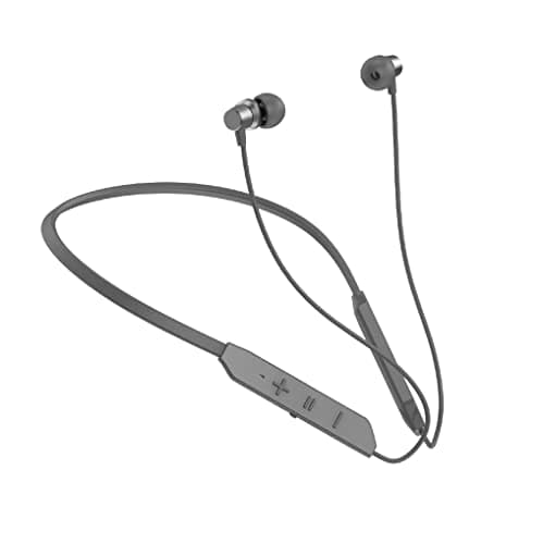 BT Max Neckband Lightweight Ergonomic Bluetooth Wireless in Ear Earphones with Mic, Bluetooth-5.0, 30Hrs Playtime & Incoming Call Vibration Magnetic Neckband