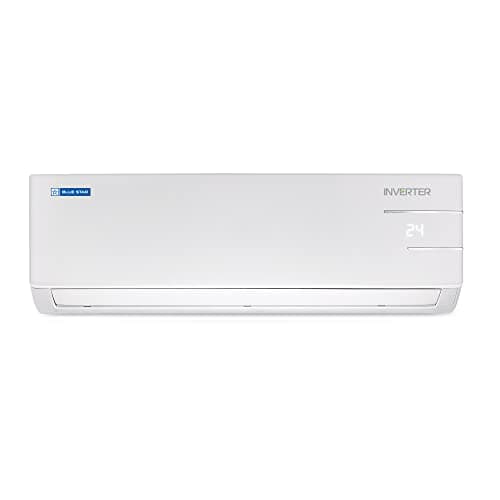 Blue Star 1 Ton 4 Star Inverter Split AC (Copper, 5 in 1 Convertible Cooling, Smart Ready, Turbo Cool, Voice Command, IC412YNU, 2023 Model, White)