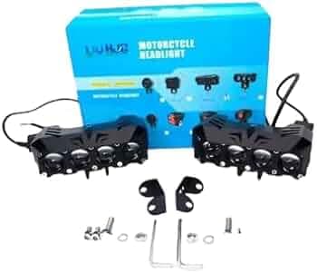 PGXPITSTOP HJG LED Foglight Bar | Future Eye 4 Led Fog Lamp Pair| Bike Car Mini Drive Fog LED Lights (Pack of 2)