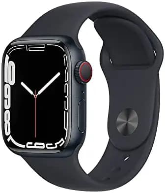 Apple Watch Series 7 (GPS, 41mm) - Midnight Aluminium Case with Midnight Sport Band - Regular