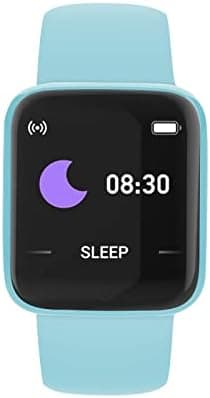 DIVALTH D20 Waterproof Smart Watch - BT Fitness Watch with Heart Rate Activity Tracker Waterproof Body, Calorie Counter, Blood Pressure(1), OLED Touchscreen for Men/Women - Blue