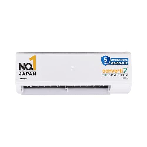 Panasonic 1.0 Ton 3 Star Inverter Split AC (Powerful Mode, Copper Condenser, 7in1 Convertible, 2-Way, PM 0.1 Filter, CS/CU-SU12AKY3T, 2025 Model, Whit...