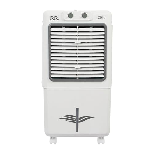 RR Zello 25 Personal Air Cooler | Cooler with High Air Delivery, Honeycomb Pads, Castor Wheels | Personal Room Cooler with Inverter Compatibility| 1 y...