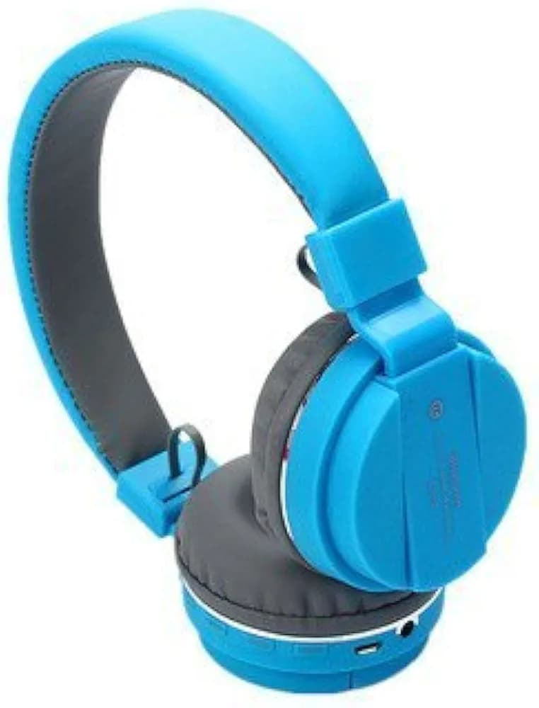 smars® Branded SH12 Wireless Foldable Headphone with Bluetooth, Mic & SD Card Slot(Blue)