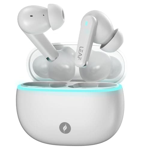 Leaf Buds X121 True Wireless Earbuds AI Sound App, 30H Playtime, Quad Mic with ENC, 50ms Low Latency, Fast Charging(10min=200min), 10mm Driver, IPX5, ...