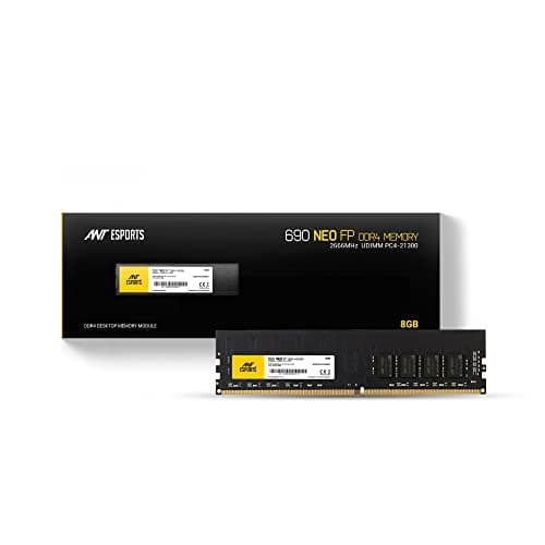 Ant Esports 690 NEO FP 8 GB (1*8GB) DDR4 2666 MHz CL 19-19-19-43 U-DIMM Desktop Memory - AE8GD4U26M16C