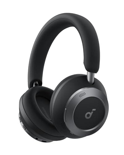 Soundcore Space One Pro, FlexiCurve Over-Ear Headphone, Adaptive Active Noise Cancelling Headphones Driven by 6 Mics, 60H Lossless Audio, Ultra-Fast C...