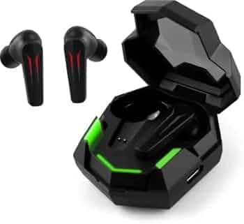 Attrrix AirDoze Type-C Bluetooth 5.3 - Touch Enabled - 12mm Drivers Wireless in-Ear Gaming Headphone Earbuds - Jet Black