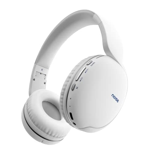 Newly Launched Noise Two On-Ear Headphones with 50 Hours Playtime, Low Latency(up to 40ms), 4 Play Modes, Dual Pairing, BT v5.3 (Calm White)