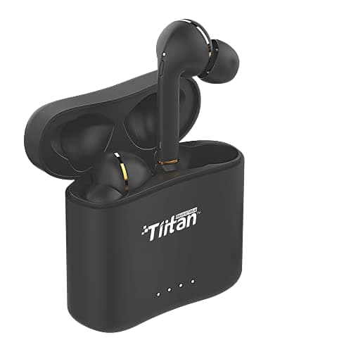 Tiitan X80 Bluetooth Truly Wireless in Ear Earphones with Mic (Black) In-Ear