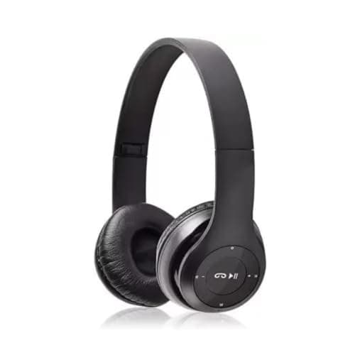 JPGC Wireless Bluetooth Headphones, P47 Over-Ear Headset with Extra Bass, Foldable Design, Soft Memory Protein Earmuff, Bluetooth 5.0, FM Radio, SD Ca...