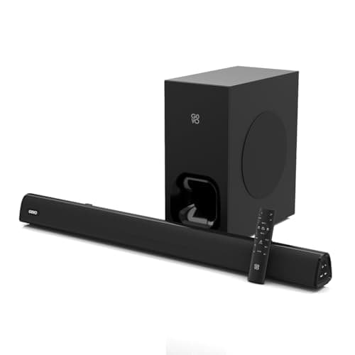GOVO GoSurround 925 | 200W Soundbar, 2.1 Channel Home Theatre, 6.5" subwoofer, HDMI, Opt, AUX, USB & Bluetooth, 3 Equalizer Modes, Stylish Remote & LE...