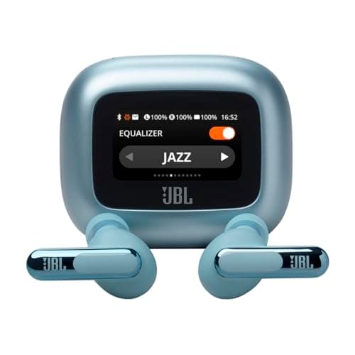 JBL New Launch Live Beam 3, Hi-Res Audio True ANC TWS, Smart Case with Touch Display, 48H Playtime, Wireless Charging, 6 Mic, Multipoint connection, I...