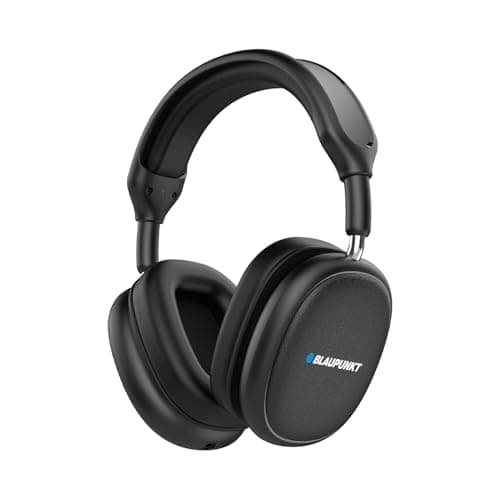 Blaupunkt BH31 AudioX Bluetooth Wireless Over Ear Headphones I 40MM Drivers I HD Sound I Soft PU Headband I Media & Volume Control with Built in Mic I...