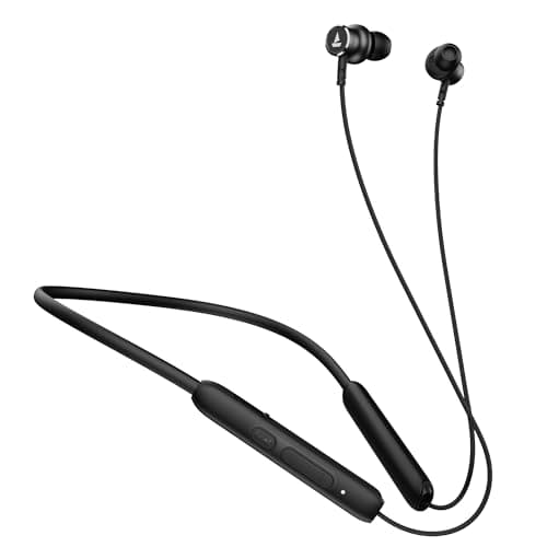 boAt Rockerz 195v2 Pro Bluetooth Neckband with Upto 30 Hours Total Playback, ENx Technology, ASAP Charge, Bluetooth v5.2 and Beast Mode(Active Black)