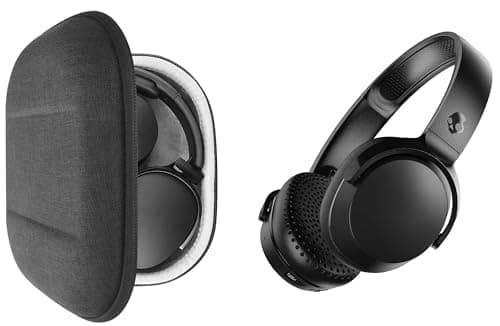 VERTUS Headphone Carrying Hard Storage Bag Pouch Case Cover for Skullcandy Riff 2 On-Ear Wireless Headphones (Dark Grey)