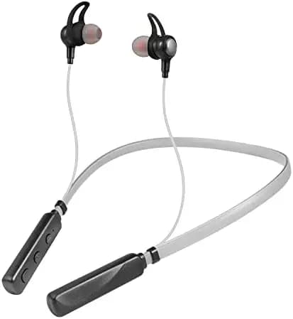 Noymi ET-180 in-Ear Bluetooth Neckband with Upto 10 Hours Playtime, ASAP Charge, Noymi Signature Sound, Dual Pairing & IPX5 with Mic (Active Black) Large Bass