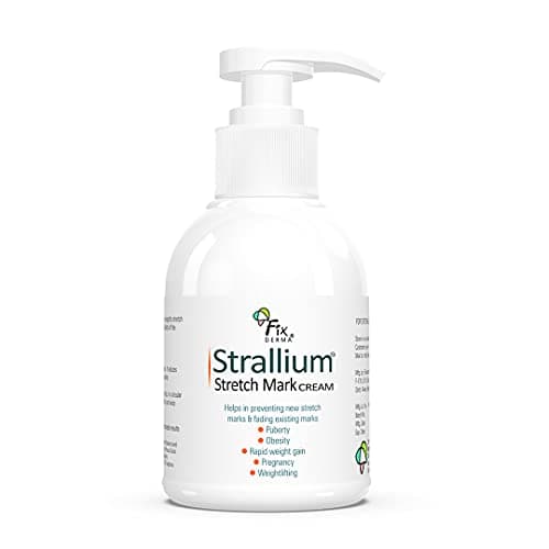 Fixderma Strallium Stretch Mark Cream, Removes Pregnancy stretch marks, Scar removal and Moisturizing Cream, Stretch mark remover for Stomach, thighs & all body parts- 150g