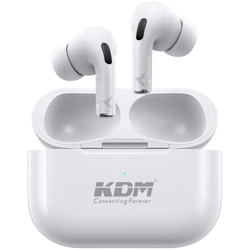 KDM A1 HOPPODS TWS, Wireless Earbuds, V5.4 BT, ENC Function, Upto 36 Hours, White