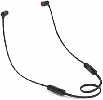 (Renewed) JBL Tune 160BT Pure Bass Wireless in-Ear Headphones with Mic (Black)