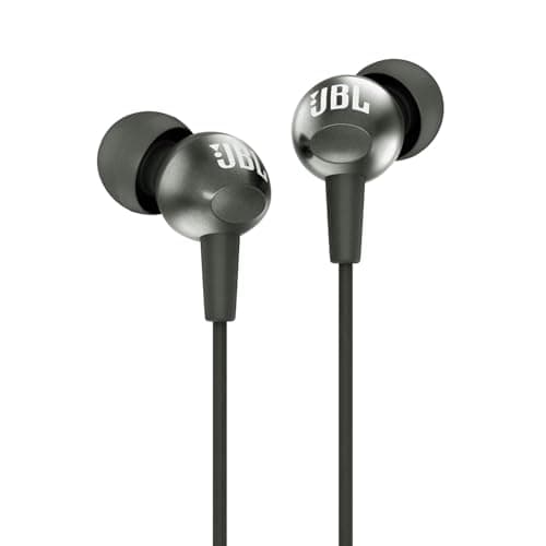 JBL C200SI Wired in Ear Earphones with Mic (Black, Gun Metal)