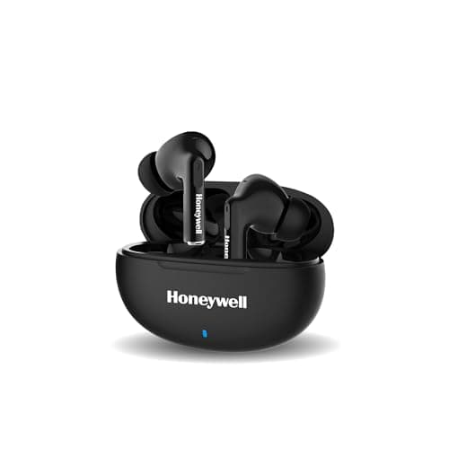 Honeywell Moxie V1200 Bluetooth TWS Earbuds with 26H of Playtime, Type C Fast Charging, IPx4 Water Resistant, Bluetooth V5.3, 13mm*2 Drivers, Voice As...