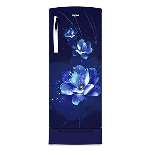 Whirlpool 236 L 4 Star Inverter Direct-Cool Single Door Refrigerator (260 IMPRO PLUS ROY 4S INV BLUE FLUME-Z, Blue Flume, Auto Defrost Technology, Base Stand with Drawer, 2023 Model)